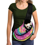 Bright Spiral Tie Dye Print Pet Sling Carrier
