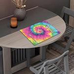 Bright Spiral Tie Dye Print Placemat