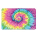 Bright Spiral Tie Dye Print Polyester Doormat