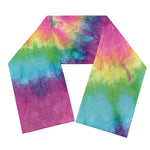 Bright Spiral Tie Dye Print Scarf