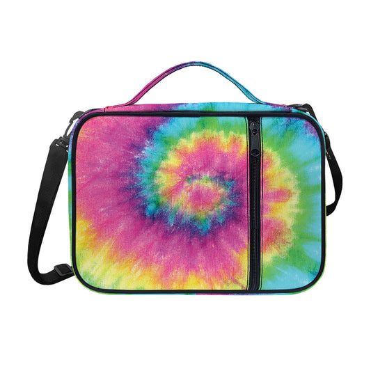 Bright Spiral Tie Dye Print Shoulder Strap Bible Bag