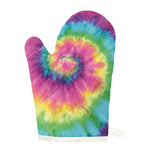 Bright Spiral Tie Dye Print Single Oven Mitt