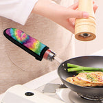 Bright Spiral Tie Dye Print Skillet Handle Cover