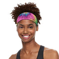 Bright Spiral Tie Dye Print Sports Headband
