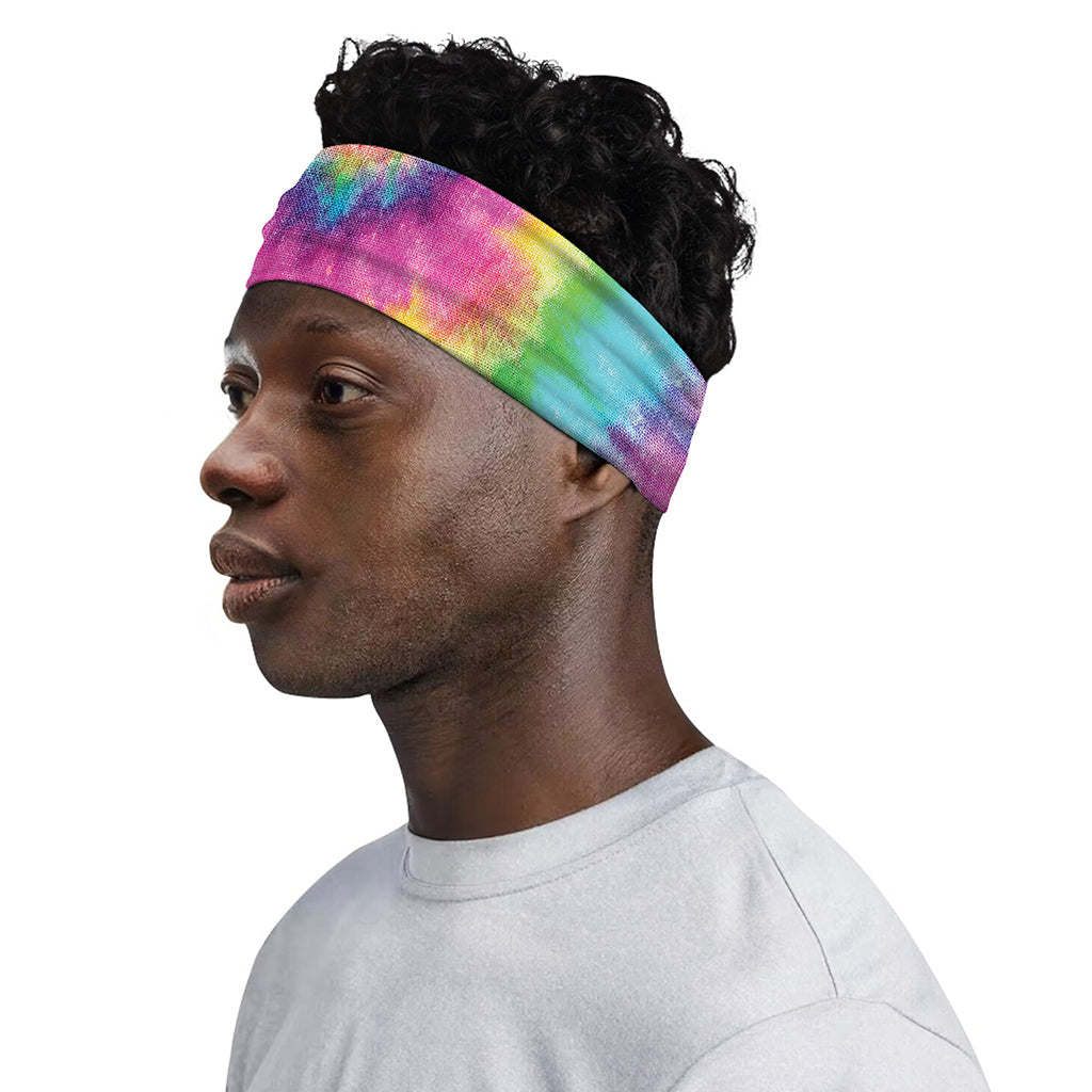 Bright Spiral Tie Dye Print Sports Headband