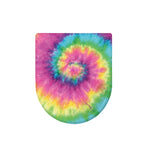 Bright Spiral Tie Dye Print Toilet Lid Cover