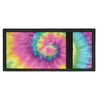 Bright Spiral Tie Dye Print Trifold Wallet