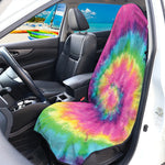 Bright Spiral Tie Dye Print Waterproof Car Seat Cover