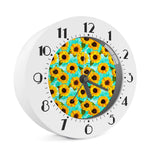 Bright Sunflower Pattern Print Alarm Clock