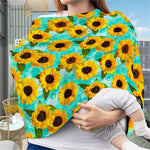 Bright Sunflower Pattern Print Baby Seat Cover