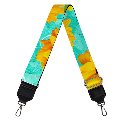 Bright Sunflower Pattern Print Bag Strap