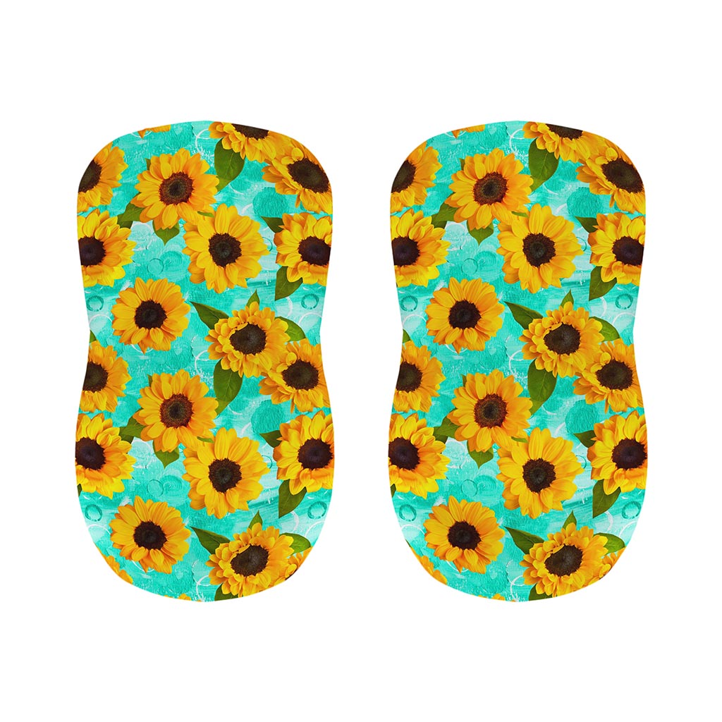 Bright Sunflower Pattern Print Bar Stool Covers