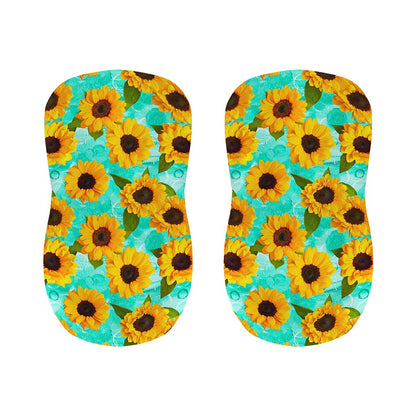 Bright Sunflower Pattern Print Bar Stool Covers