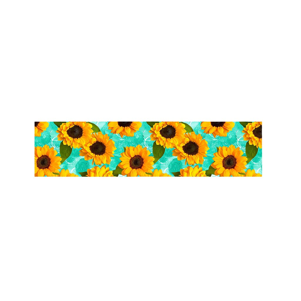 Bright Sunflower Pattern Print Bed Runner