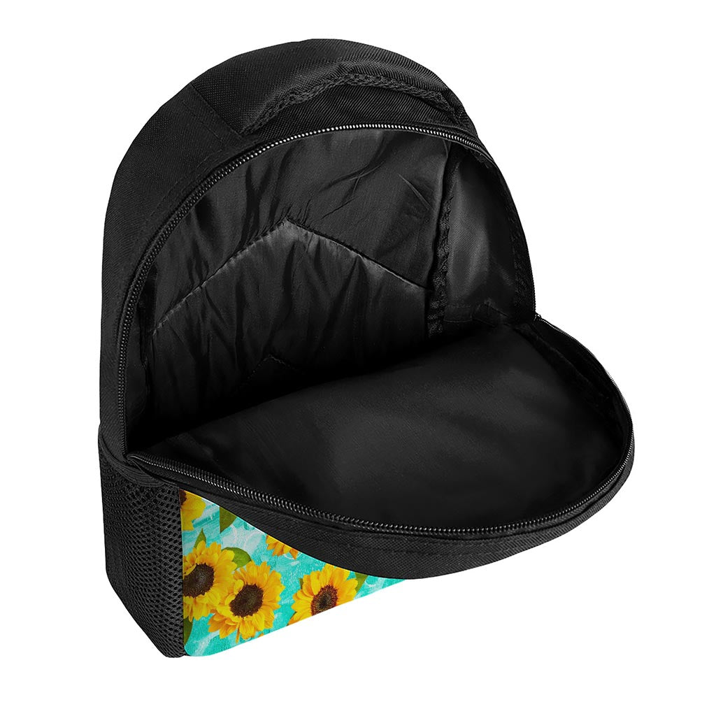 Bright Sunflower Pattern Print Casual Backpack