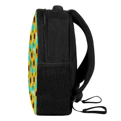 Bright Sunflower Pattern Print Casual Backpack