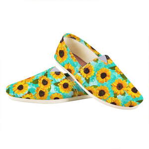 Bright Sunflower Pattern Print Casual Shoes