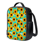 Bright Sunflower Pattern Print Crossbody Lunch Bag