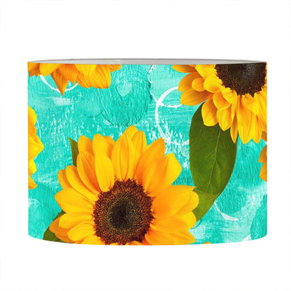 Bright Sunflower Pattern Print Drum Lamp Shade