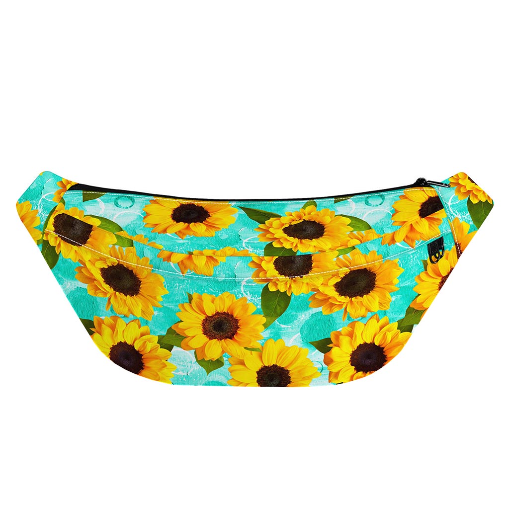 Bright Sunflower Pattern Print Fanny Pack