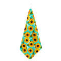 Bright Sunflower Pattern Print Hand Towel
