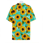 Bright Sunflower Pattern Print Hawaiian Shirt