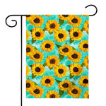 Bright Sunflower Pattern Print House Flag