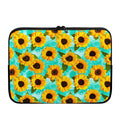 Bright Sunflower Pattern Print Laptop Sleeve