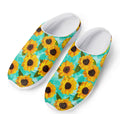 Bright Sunflower Pattern Print Mesh Casual Shoes
