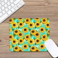 Bright Sunflower Pattern Print Mouse Pad