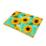 Bright Sunflower Pattern Print Pet Cooling Mat Cover