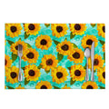 Bright Sunflower Pattern Print Placemat