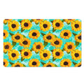 Bright Sunflower Pattern Print Polyester Doormat
