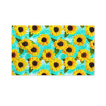 Bright Sunflower Pattern Print Polyester Flag
