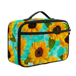 Bright Sunflower Pattern Print Portable Lunch Bag
