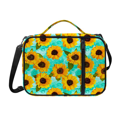 Bright Sunflower Pattern Print Shoulder Strap Bible Bag