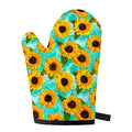 Bright Sunflower Pattern Print Single Oven Mitt