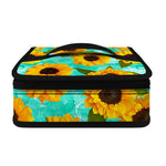 Bright Sunflower Pattern Print Small Lunch Bag
