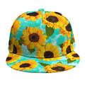Bright Sunflower Pattern Print Snapback Cap