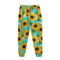 Bright Sunflower Pattern Print Sweatpants