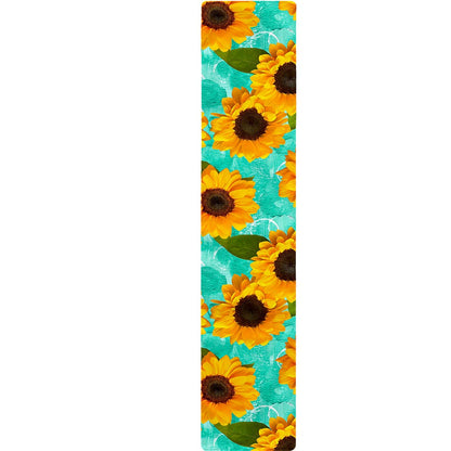 Bright Sunflower Pattern Print Table Runner