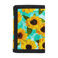 Bright Sunflower Pattern Print Trifold Wallet