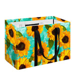 Bright Sunflower Pattern Print Utility Tote Bag