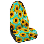 Bright Sunflower Pattern Print Waterproof Car Seat Cover