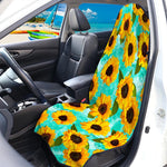 Bright Sunflower Pattern Print Waterproof Car Seat Cover