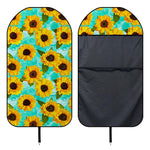 Bright Sunflower Pattern Print Waterproof Car Seat Cover