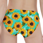 Bright Sunflower Pattern Print Women's Panties