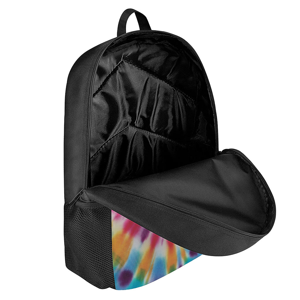 Bright Swirl Tie Dye Print 17 Inch Backpack