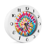 Bright Swirl Tie Dye Print Alarm Clock