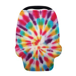 Bright Swirl Tie Dye Print Baby Seat Cover